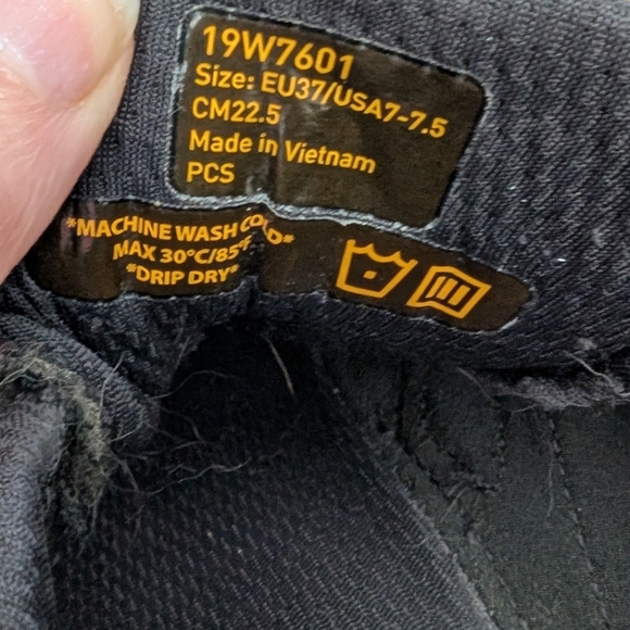 Vibram Black and Yellow Athletic Shoes - Picture 7 of 7